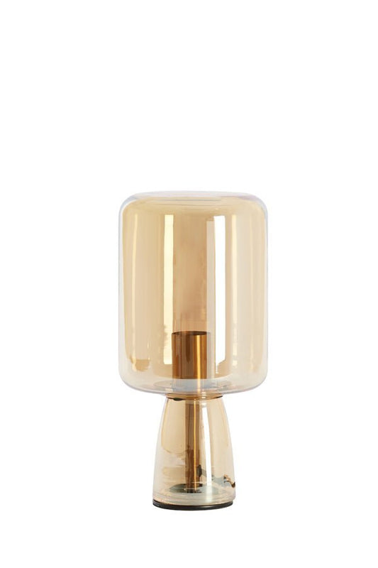 Light & Living Table lamp 16x32 cm LOTTA glass amber+gold | Homestyles.nl