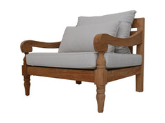 Bahama lounge stoel - 90x95x90 - Naturel - schuim/stof | Homestyles.nl