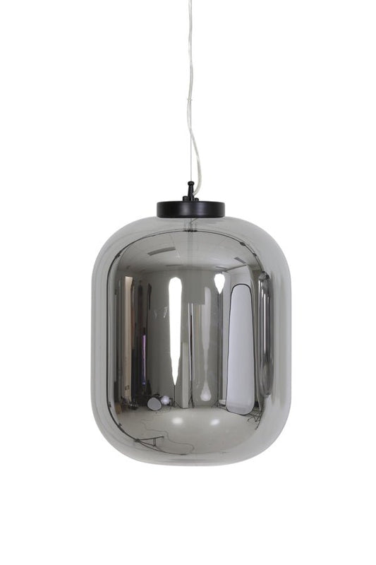 Light & Living Hanglamp 35x42,5 JULIA Smoked Glass | Homestyles.nl