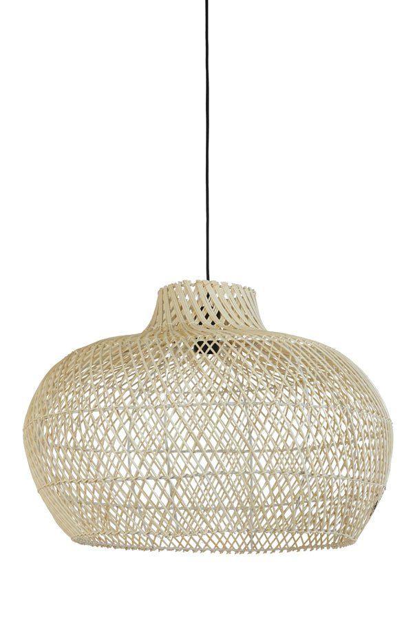 Light & Living Hanglamp 60x43 CHARITA Rattan Natural | Homestyles.nl