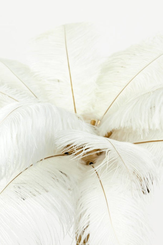 Light & Living Table lamp E14 65x68 cm FEATHER gold+white | Homestyles.nl