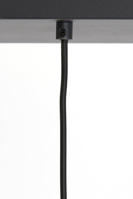 Light & Living Hanglamp 3L 100x22x32 LEKAR Black/Smoked Glass | Homestyles.nl